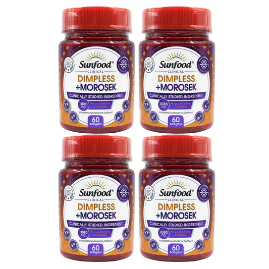 Kit 4 x Morosek Dimpless Sunfood Laranja Moro 1080mg 60 Capsulas Original